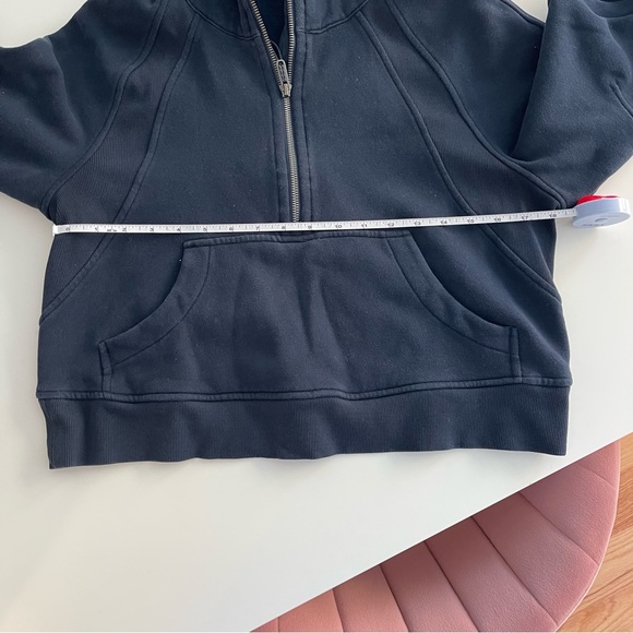 navy blue lululemon scuba half zip with hoodie size xs/s - Picture 6 of 7